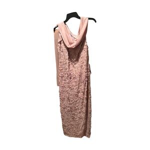 JS Collection Elodie Neck Drape Gown in Lilac Size 14 NWT